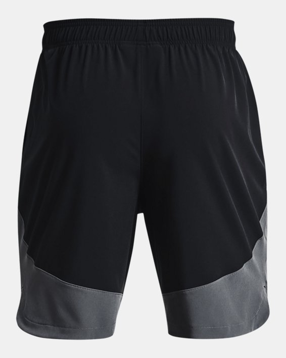Men's UA HIIT Woven Colorblock Shorts, Black, pdpMainDesktop image number 5